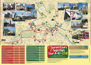 Carte de bus touristique et hop on hop off bus tour de City SightSeeing