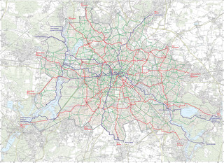 Carte des pistes cyclables de Berlin