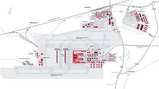 Carte du terminal et de l'aeroport Berlin Brandenburg (BER)